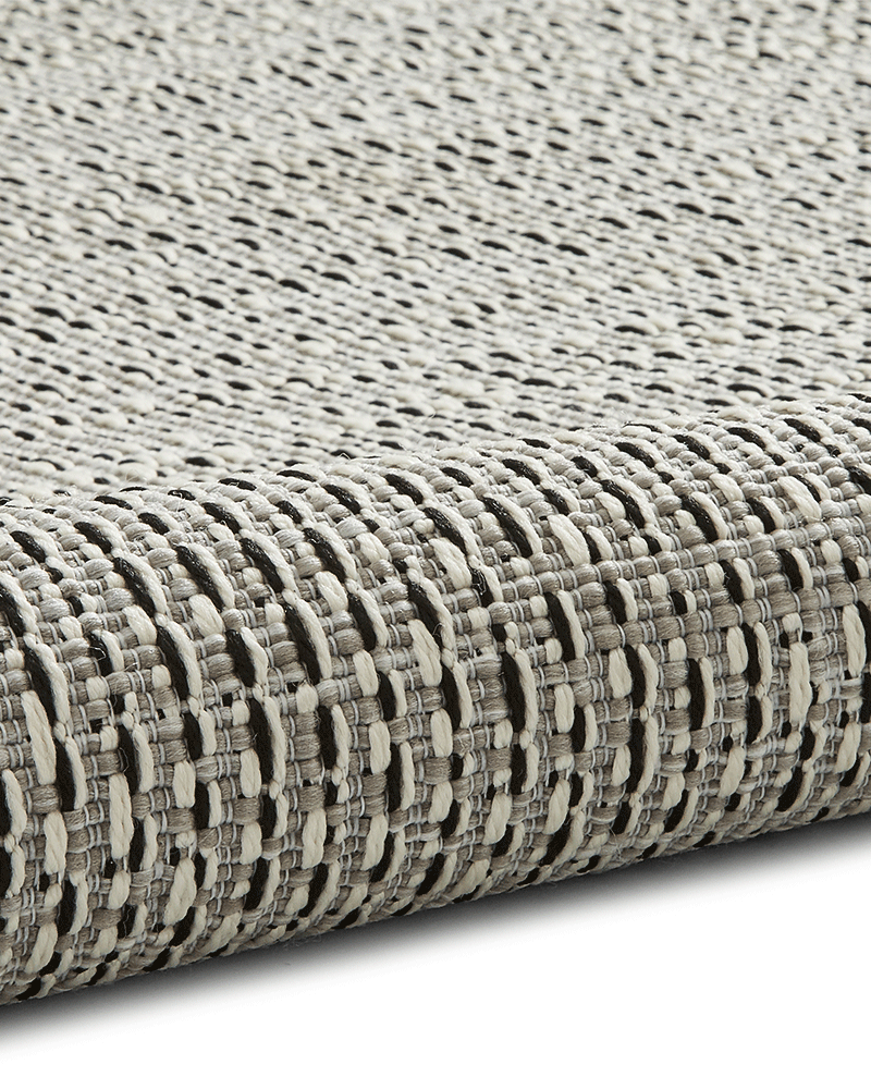 STITCH 9682 INDOOR / OUTDOOR RUG SILVER / BLACK