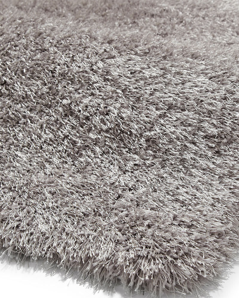 MONTANA SILVER GREY SUPER DEEP HEAVY LUXURY SHAGGY RUG