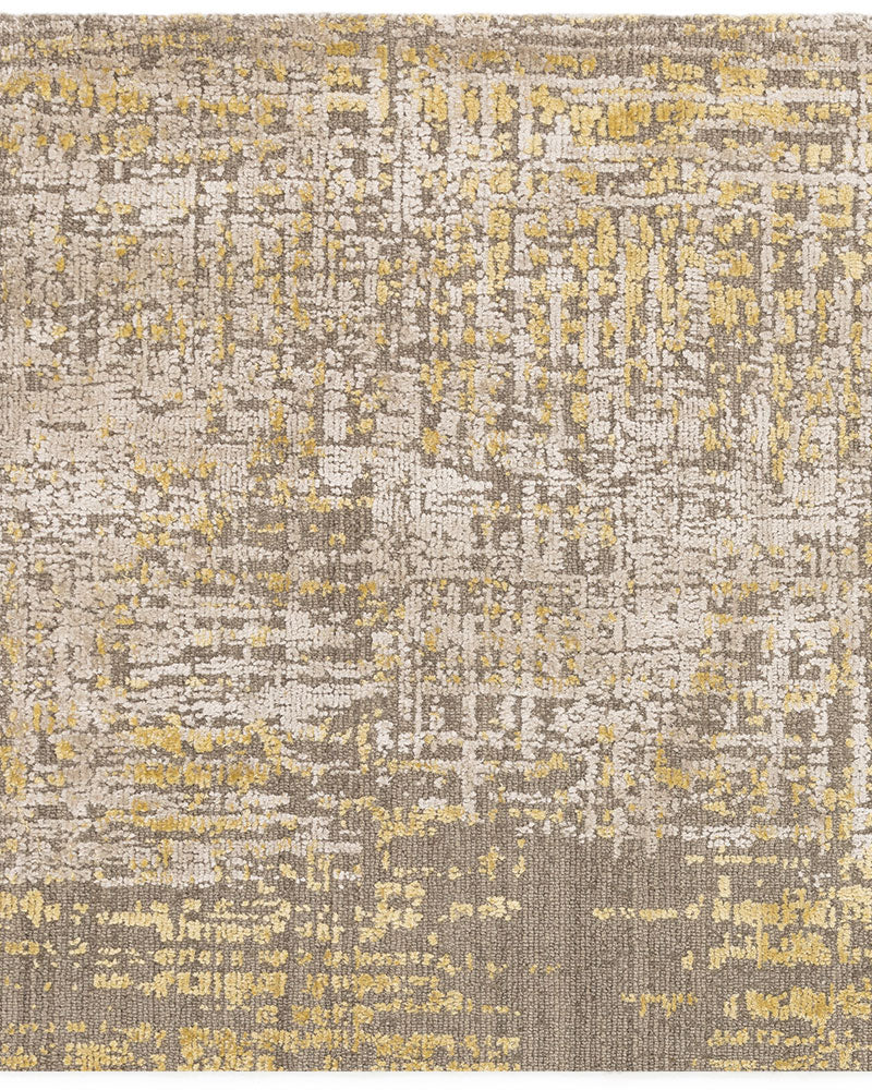 TORINO GOLD ABSTRACT TEXTURAL RUG