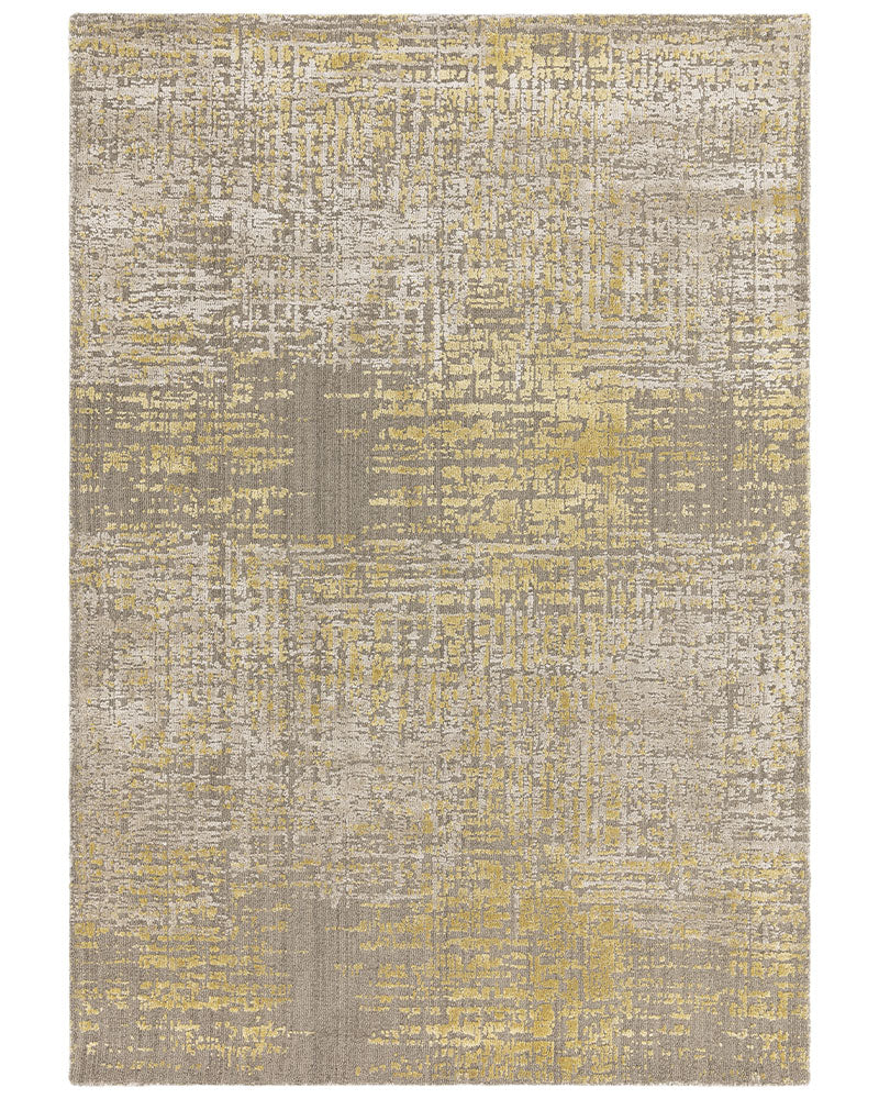 TORINO GOLD ABSTRACT TEXTURAL RUG
