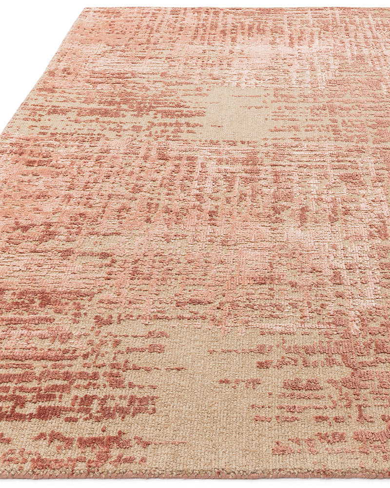 TORINO TERRACOTTA ABSTRACT TEXTURAL RUG