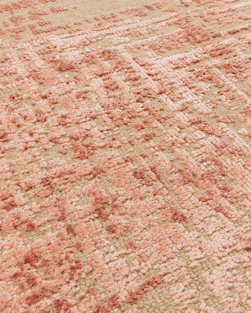 TORINO TERRACOTTA ABSTRACT TEXTURAL RUG