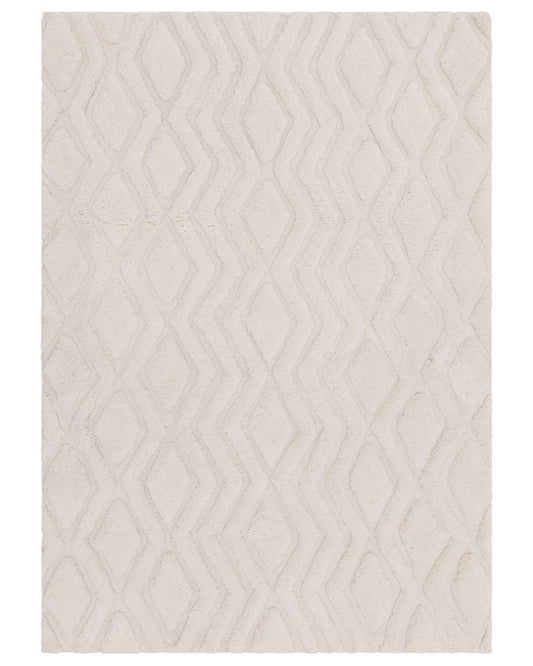 HARRISON OFF WHITE HIGH LOW SHAGGY RUG