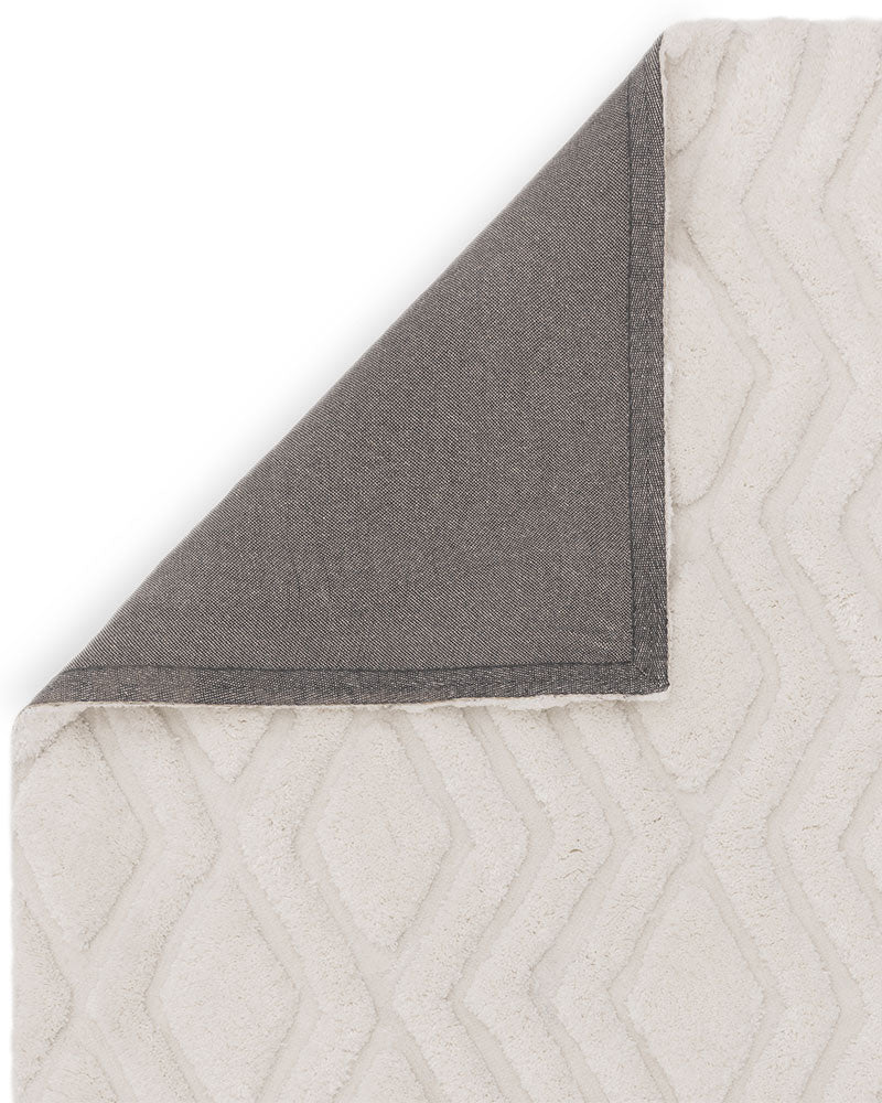 HARRISON OFF WHITE HIGH LOW SHAGGY RUG