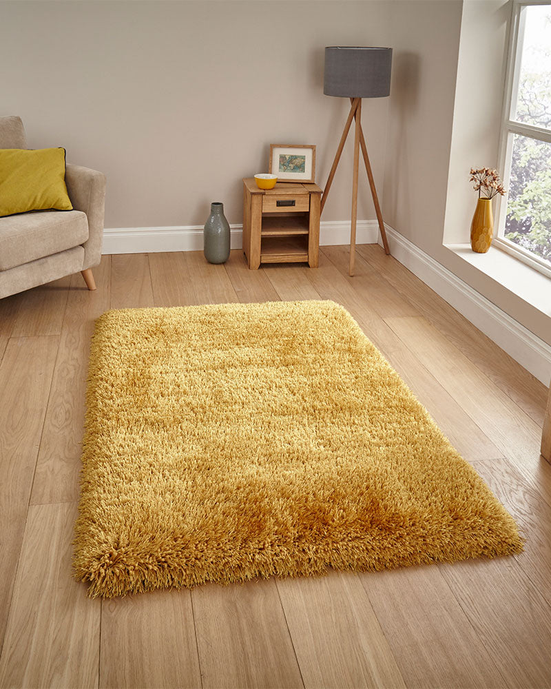 MONTANA YELLOW SUPER DEEP HEAVY LUXURY SHAGGY RUG
