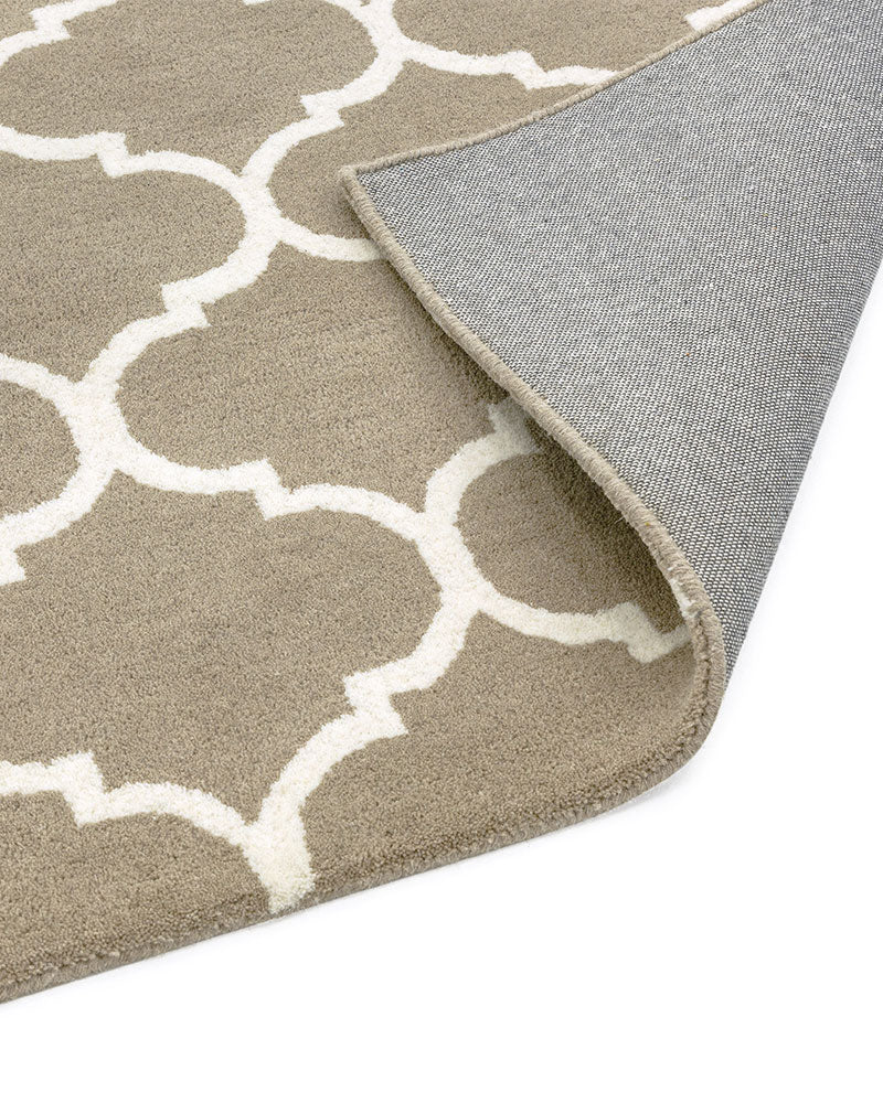ALBANY OGEE CAMEL TRELLIS WOOL RUG