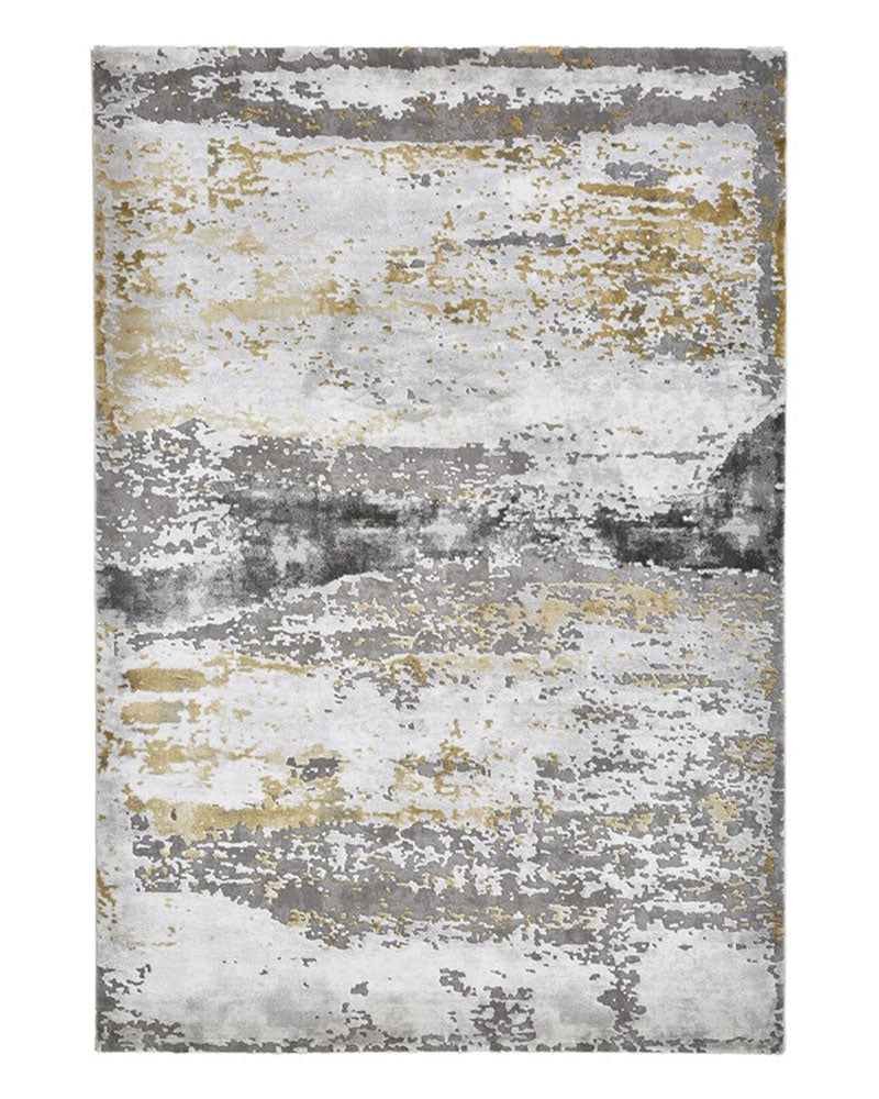 CRAFT 19788 GREY OCHRE ABSTRACT RUG
