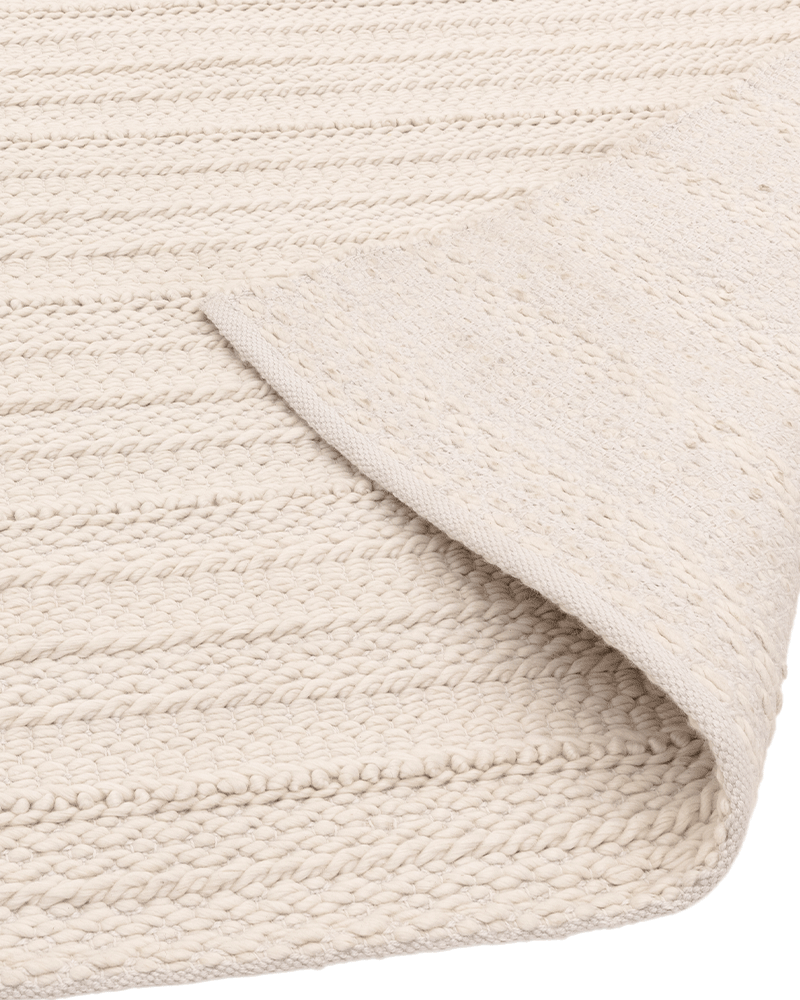 GRAYSON TEXTURED CHUNKY WEAVE CREAM RUG