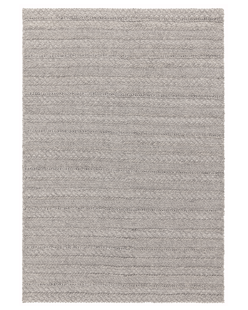 GRAYSON TEXTURED CHUNKY WEAVE GREY RUG