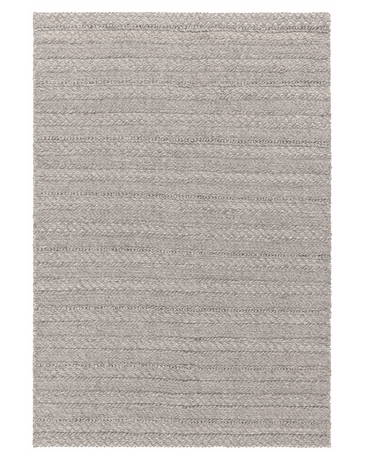 GRAYSON TEXTURED CHUNKY WEAVE GREY RUG