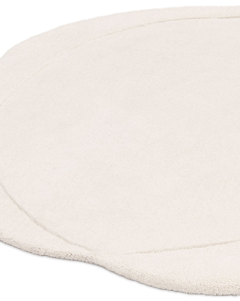 OLSEN 04 RIDGE CARVED WOOL RUG CREAM IVORY