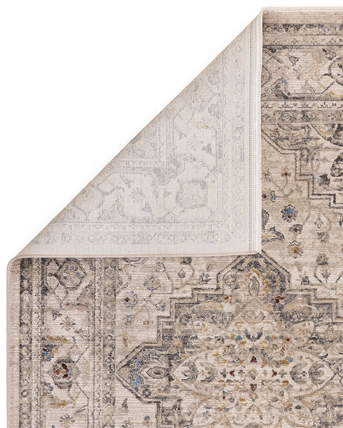 SOVEREIGN 06 ASH MEDALLION VINTAGE TRADITIONAL STYLE RUG