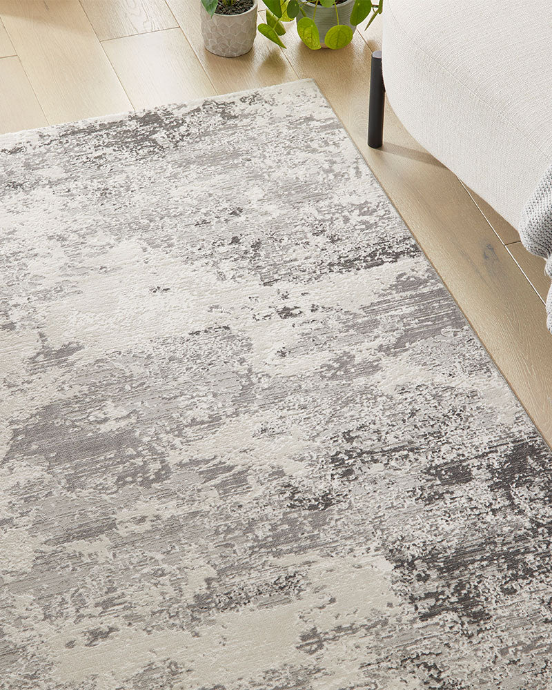 OLIVIA 105 GREY ABSTRACT RUG