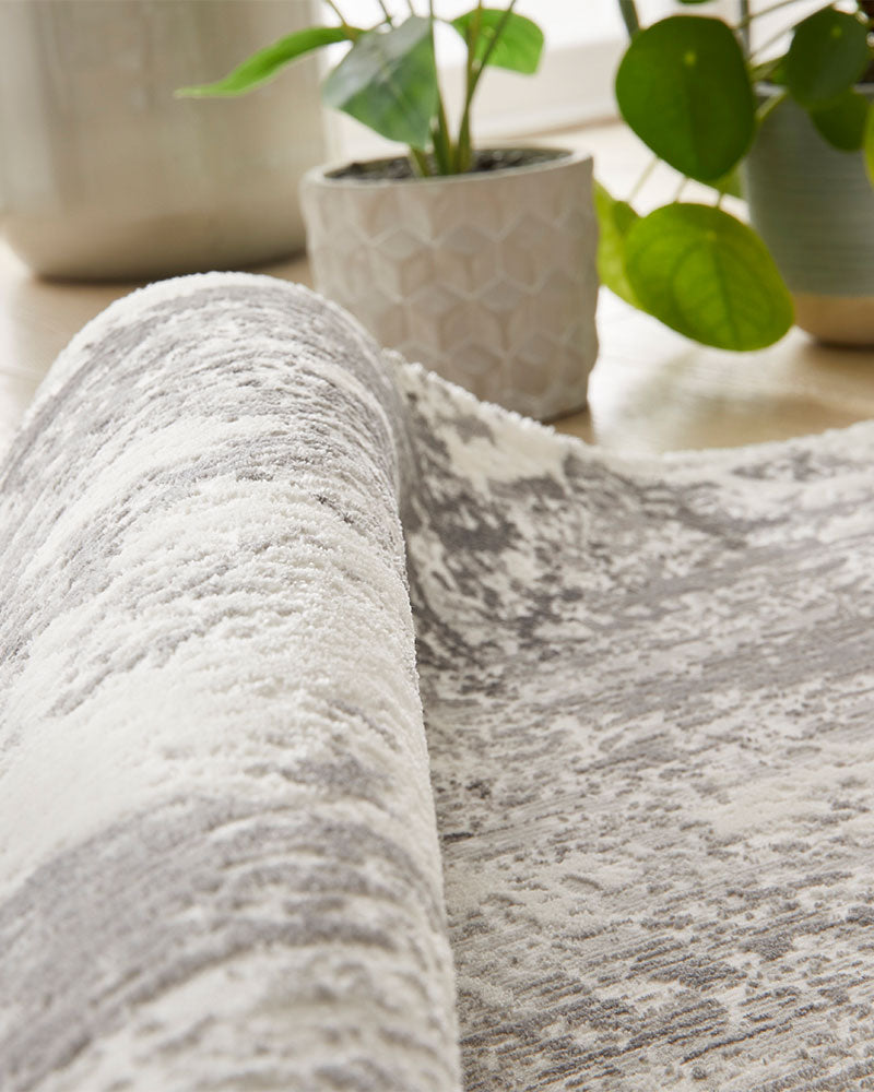 OLIVIA 105 GREY ABSTRACT RUG