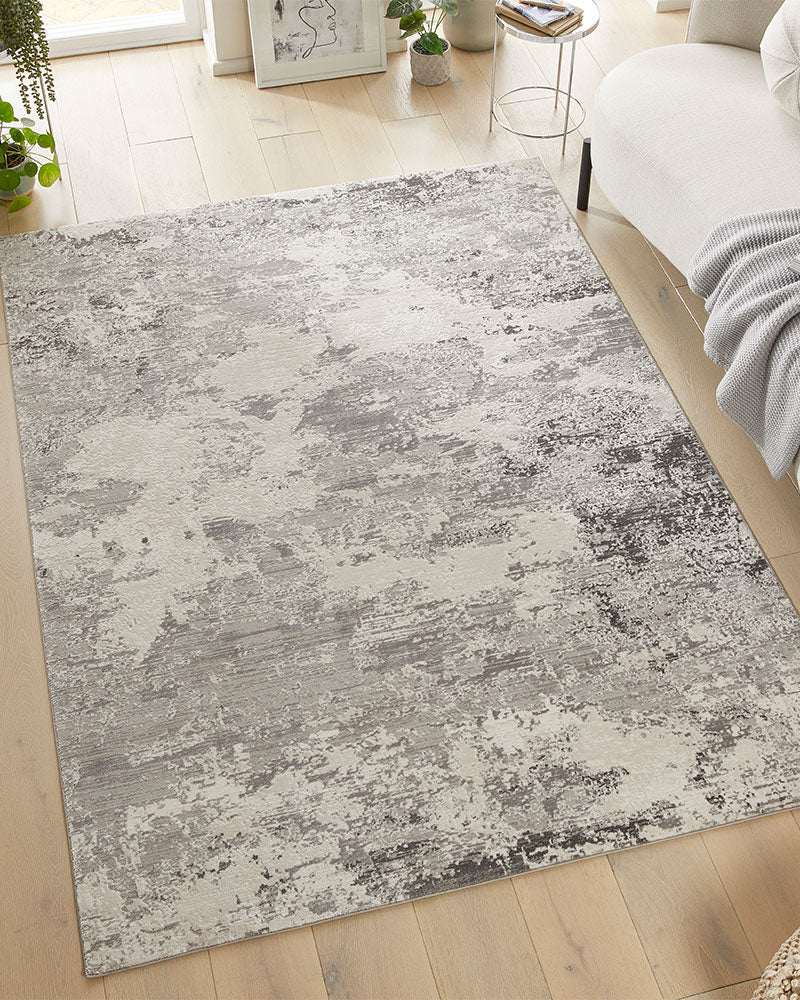 OLIVIA 105 GREY ABSTRACT RUG