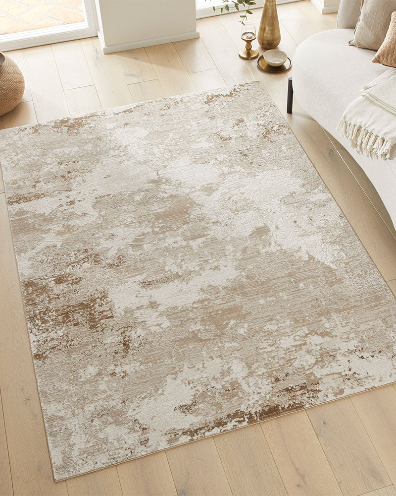 OLIVIA 106 BEIGE ABSTRACT RUG