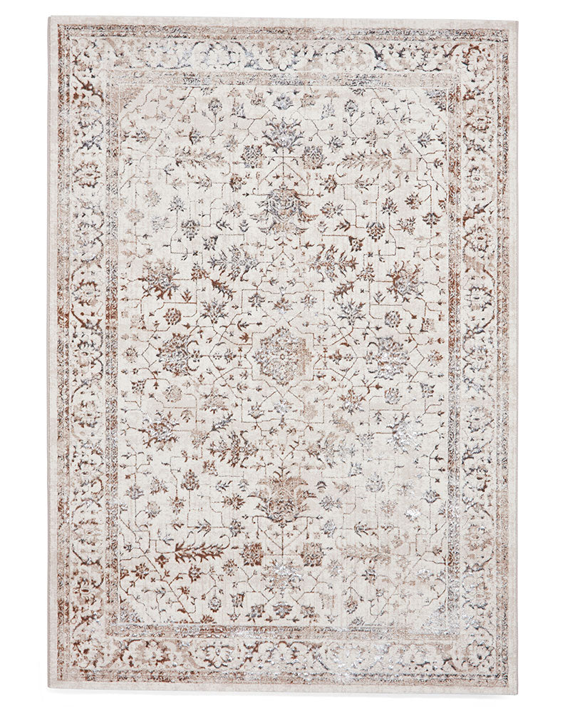 CREATION METALLIC 50112 BEIGE SILVER TRADITIONAL VINTAGE STYLE