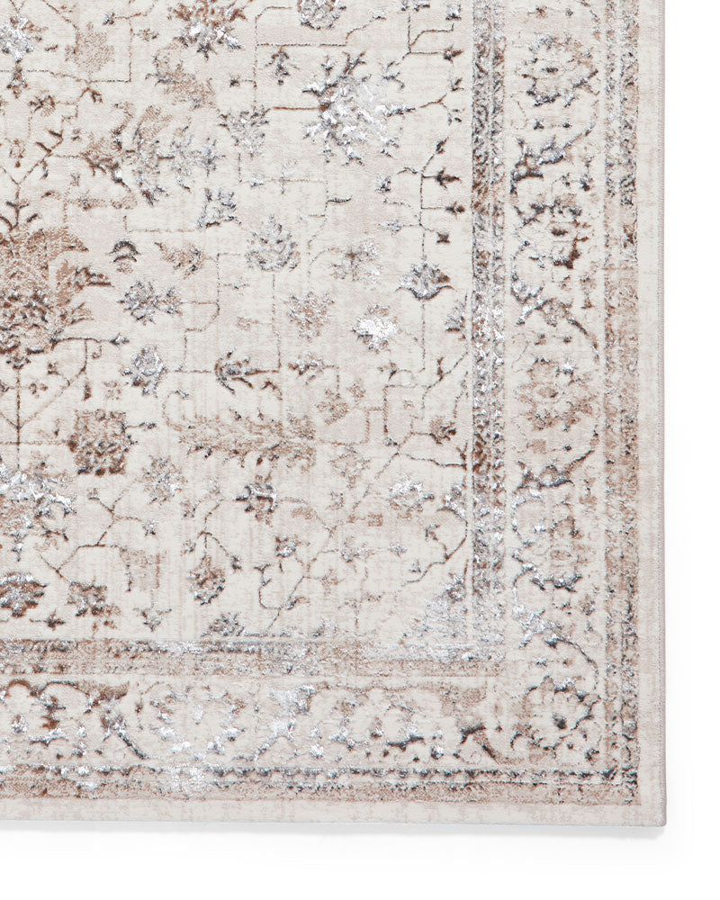 CREATION METALLIC 50112 BEIGE SILVER TRADITIONAL VINTAGE STYLE