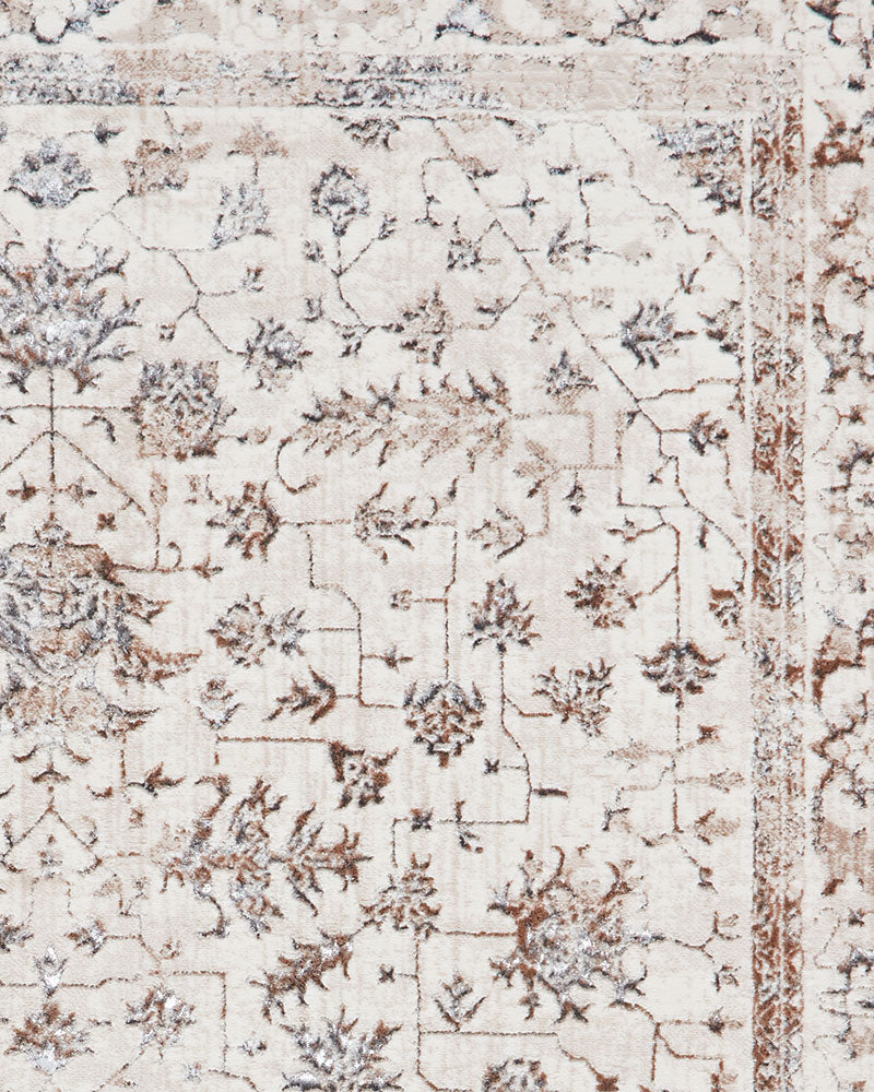 CREATION METALLIC 50112 BEIGE SILVER TRADITIONAL VINTAGE STYLE