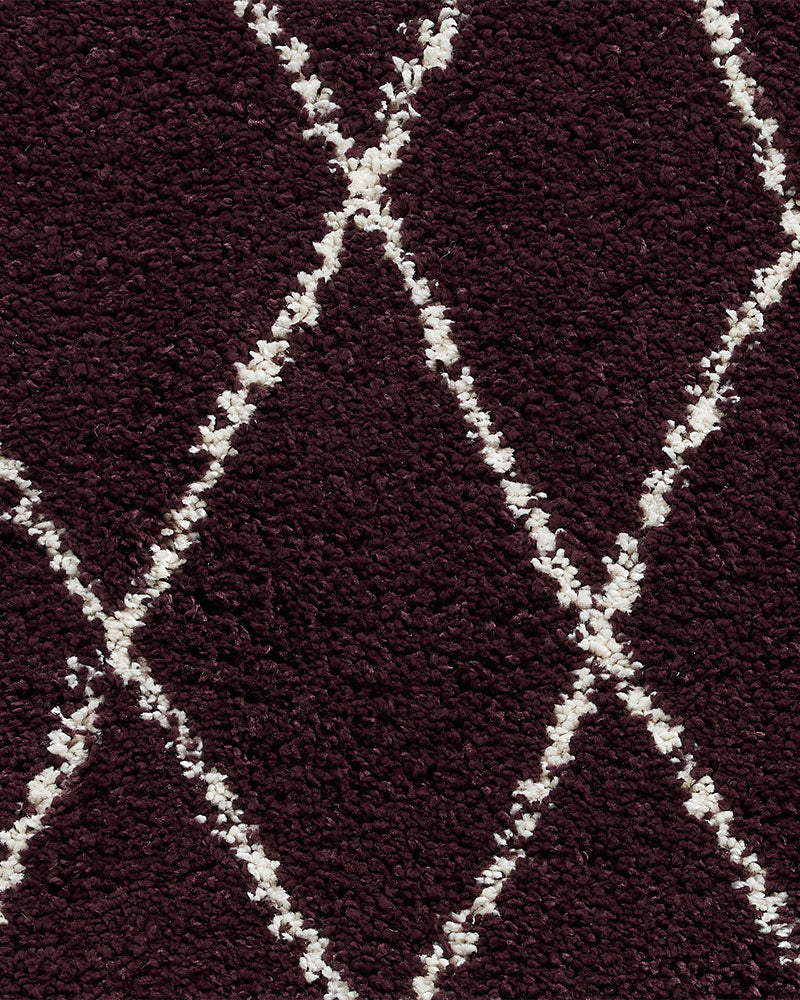 BOHO 8280 PURPLE MOROCCAN BERBER SHAGGY MODERN