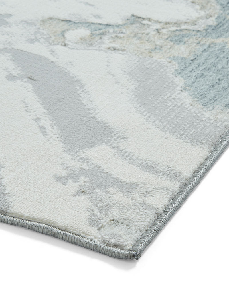 TIDAL TL837 SILVER BEIGE METALLIC ABSTRACT RUG
