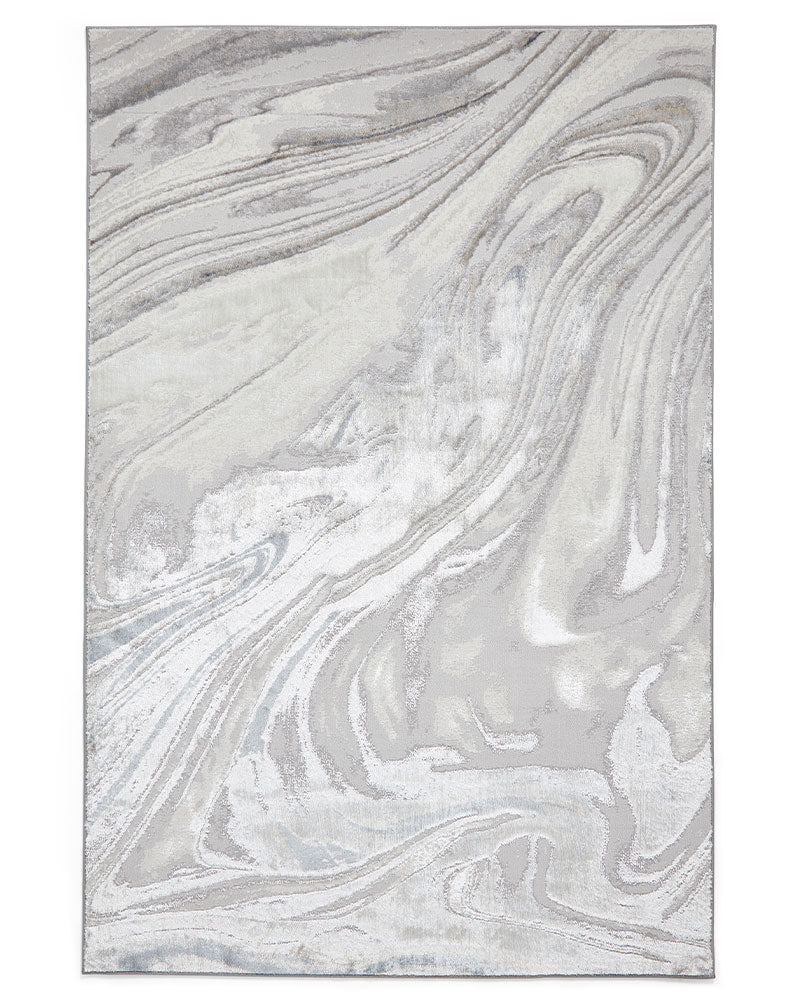 TIDAL TL841 SILVER  METALLIC ABSTRACT RUG