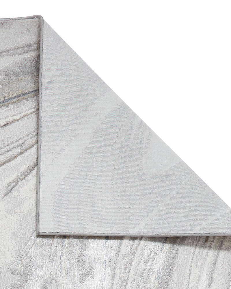 TIDAL TL841 SILVER  METALLIC ABSTRACT RUG