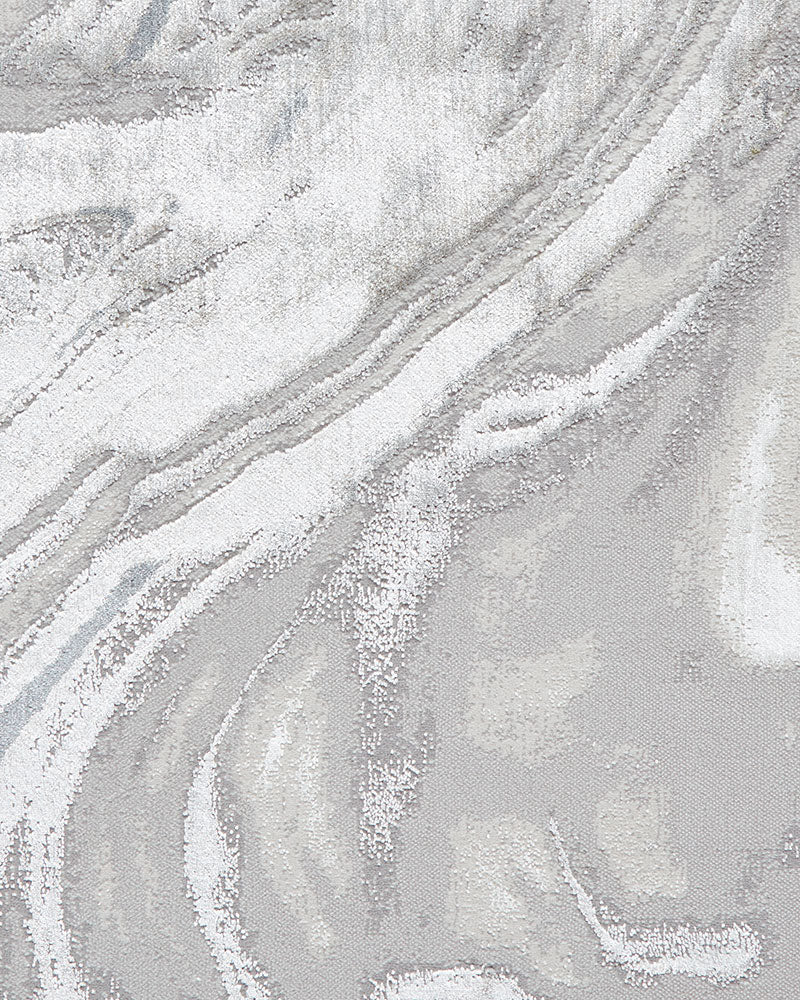 TIDAL TL841 SILVER  METALLIC ABSTRACT RUG