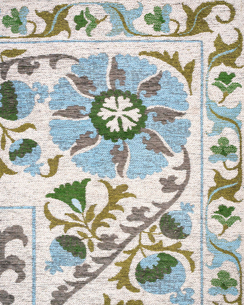 LDP ANTIQUARIAN SUZANI 9732 SLAVIA BLUE GREEN MULTI