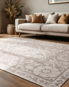 LDP ANTIQUARIAN SUZANI 9746 BOREE TAUPE IVORY