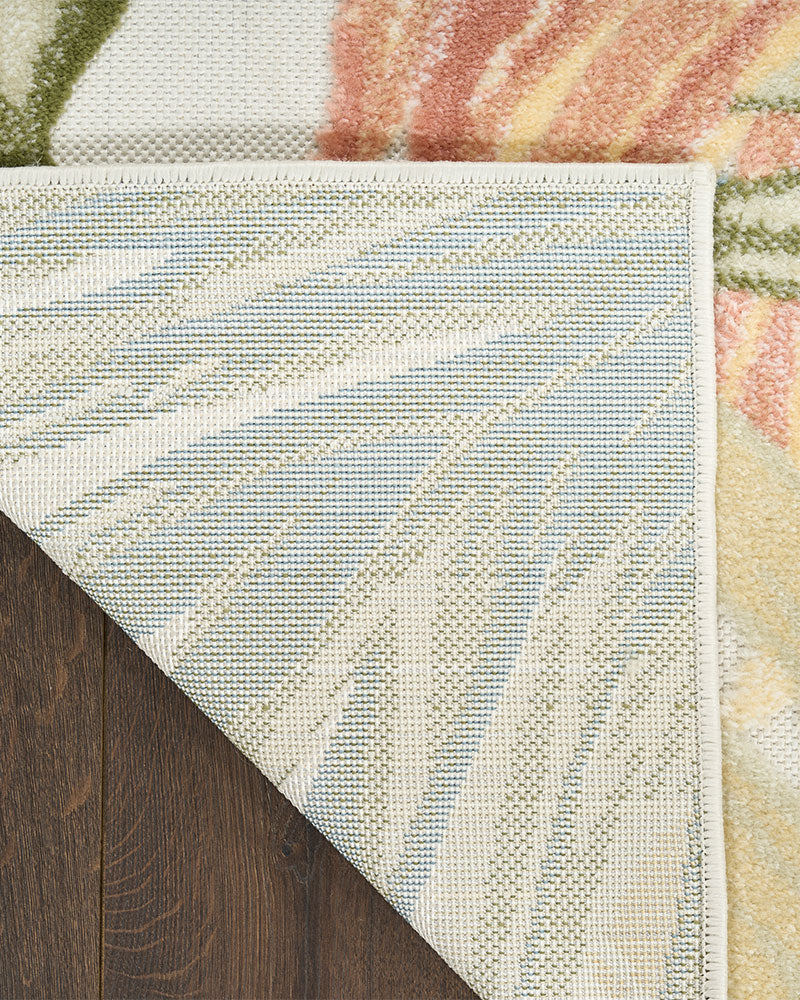 ALOHA ALH43 IVGRN IVORY GREEN INDOOR OUTDOOR RUG