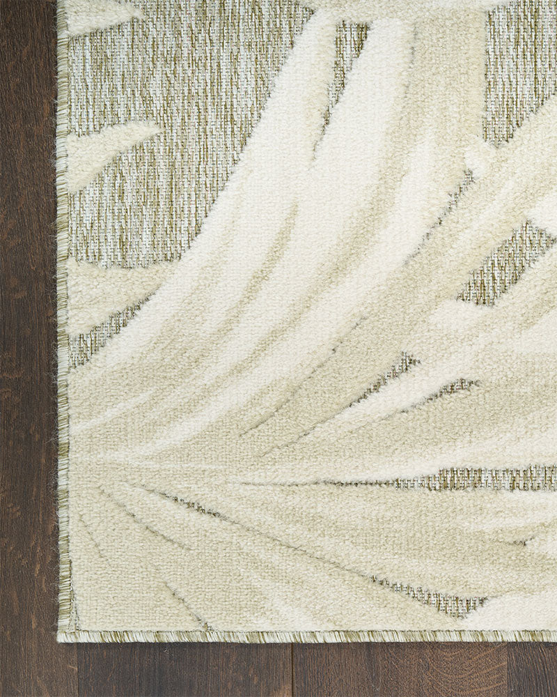 ALOHA ALH43 IVSAG IVORY SAGE GREEN INDOOR OUTDOOR RUG