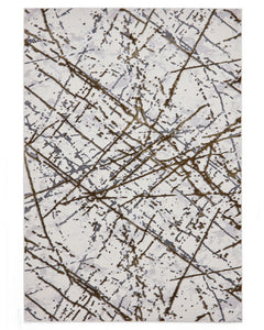 ARTEMIS B8403 GOLD SILVER ABSTRACT RUG
