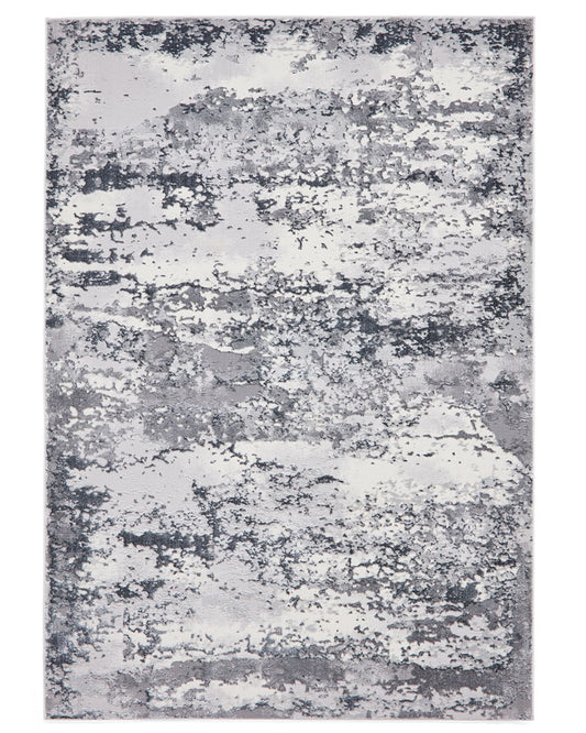 ARTEMIS B9289A GREY SILVER METALLIC ABSTRACT RUG