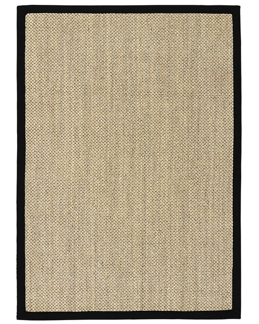 ORIGINS SISAL NATURAL LIGHT BEIGE WITH BLACK BORDER RUG RUNNER