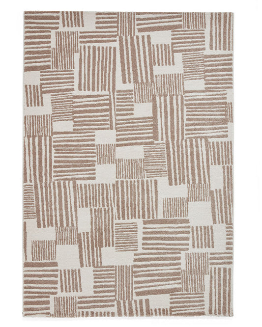 CATHERINE LANSFIELD BLOCKS NATURAL BEIGE RUG