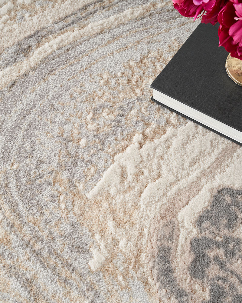 BRUSHSTROKES BSK03 CREAM GREY RUG