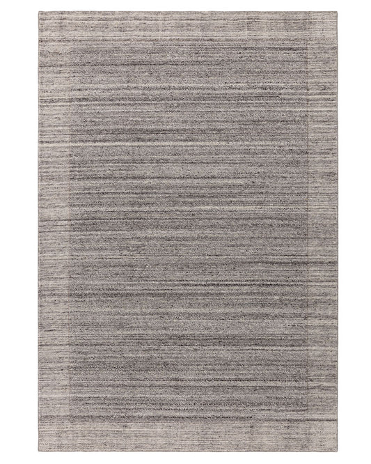 LARSON CHARCOAL GREY WOOL LOOP RUG