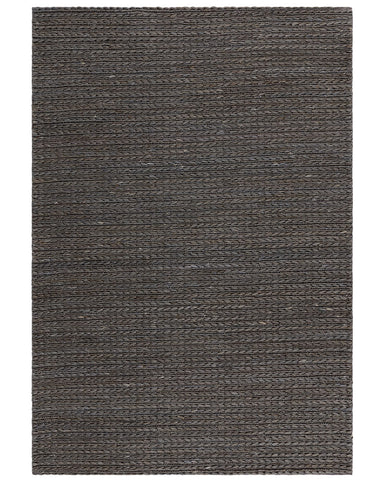 OAKLEY CHARCOAL GREY BRAIDED JUTE RUG