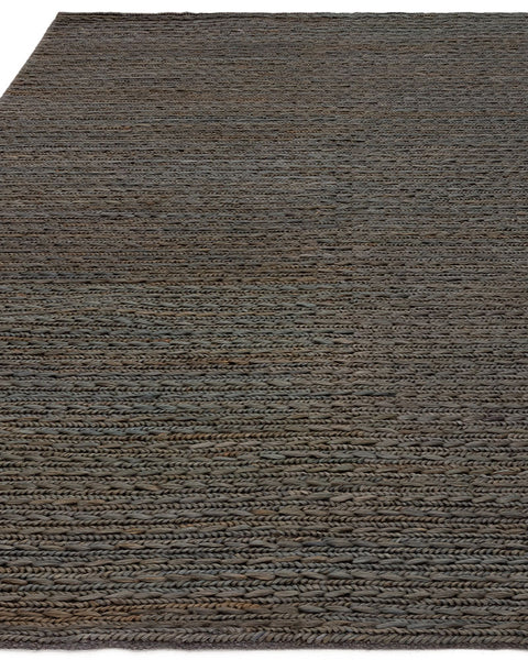 OAKLEY CHARCOAL GREY BRAIDED JUTE RUG