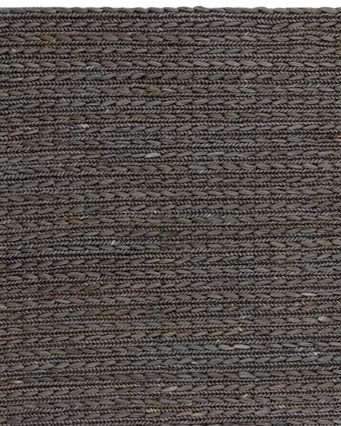 OAKLEY CHARCOAL GREY BRAIDED JUTE RUG