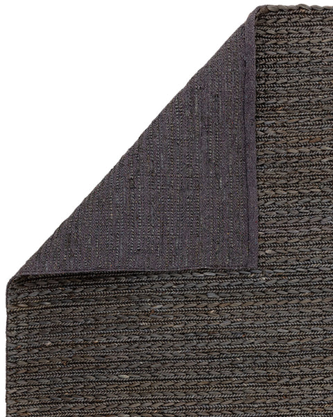 OAKLEY CHARCOAL GREY BRAIDED JUTE RUG