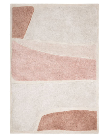 HORIZON CLAY MODERN GEOMETRIC TEXTURED RUG