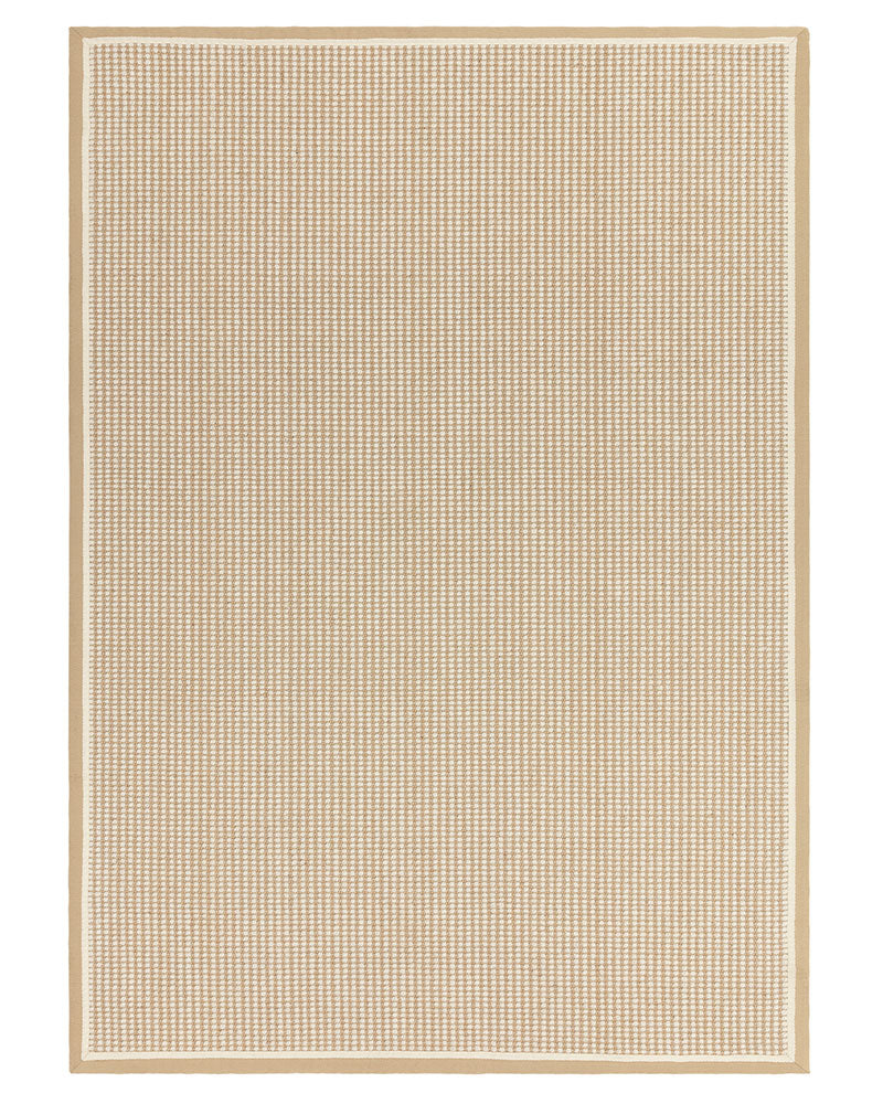 KORRA WOOL & JUTE SINGLE LOOP WITH LINEN BORDER RUG