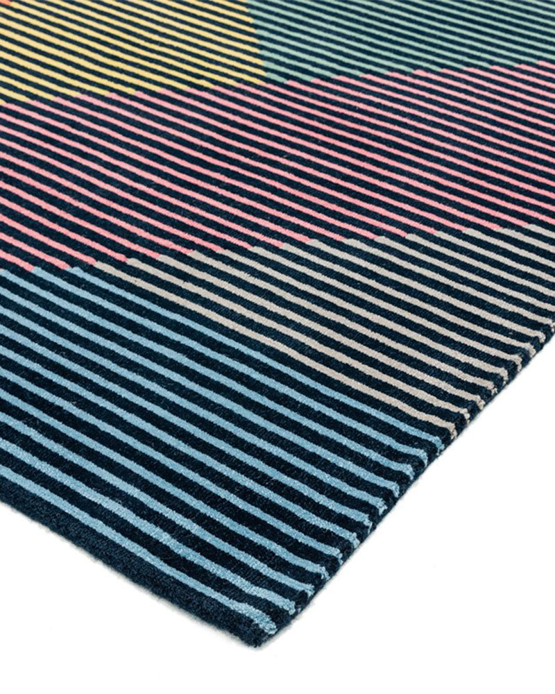 DASH DA02 DARK MULTI WOOL RUG