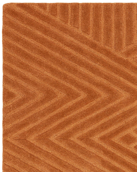 HAGUE DESERT TERRACOTTA HAND TUFTED 100% WOOL RUG