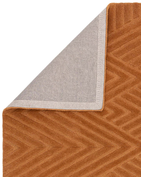 HAGUE DESERT TERRACOTTA HAND TUFTED 100% WOOL RUG