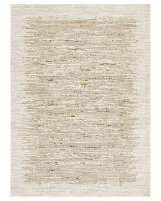 DKNY GRAND STREET DK002 GRN04 IVORY TAUPE BORDER RUG