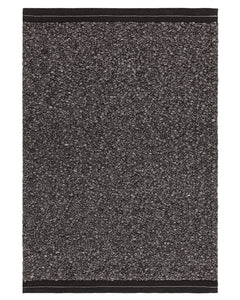 ELM CHARCOAL GREY CHUNKY BOUCLE TEXTURED WOOL MIX RUG