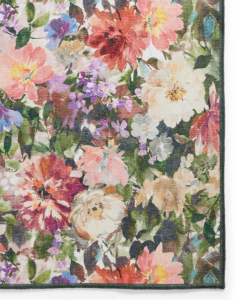 CLARKE & CLARKE TAHITI FOREST & ROUGH MACHINE WASHABLE RUG